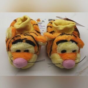 Tigger Winnie The Pooh Plush Kids Slippers Sz 18-24 Mnts